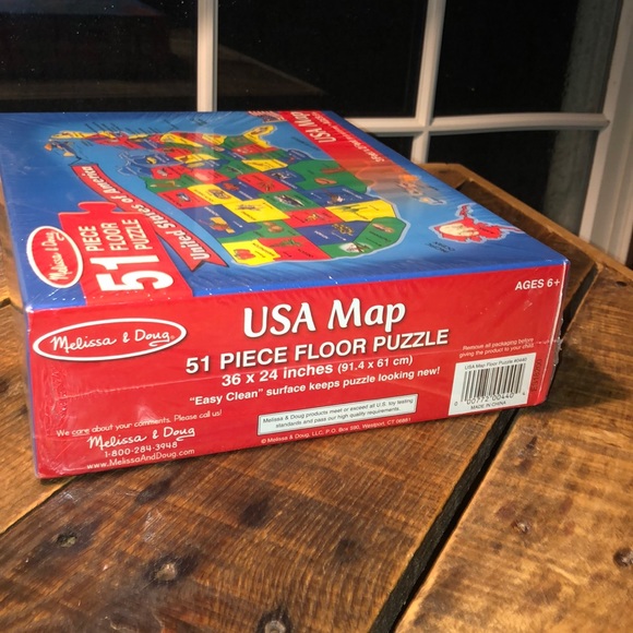 Mellisa & Doug United States of America Map children’s Floor puzzle - Picture 5 of 6